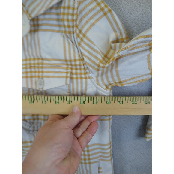 Eddie Bauer Shacket Women's Medium Plaid Sherpa Lined Flannel Shirt Jacket - Picture 4 of 7